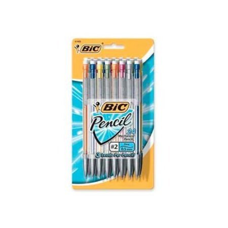 BIC Bic® Mechanical Pencil, Pocket Clip, 0.5mm, Assorted Barrels, 24/Pack MPLMFP241